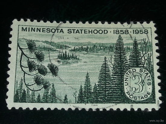 Сша 1958 год. 100 лет штату Миннесота
