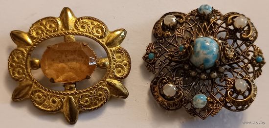 Две брошки из СССР. С 1 рубля!