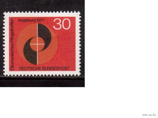 Германия(ФРГ)-1971,(Мих.679), **,