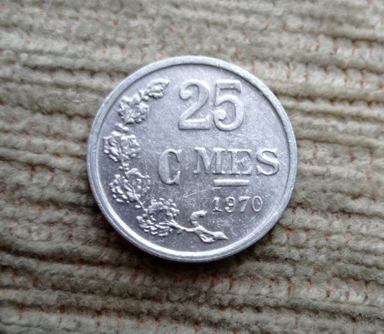 Werty71 Люксембург 25 сантимов 1970