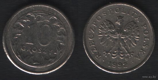 Польша y279 10 грош 1992 год (mw) (_alb2