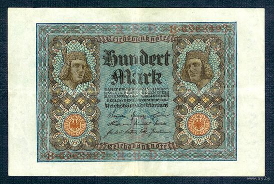 Германия, 100 марок 1920 год.