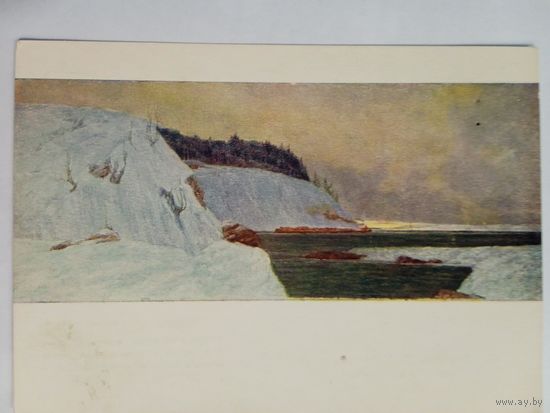 1956. Ряузов. Енисей перед ледоставом