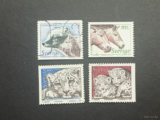 Швеция 1997. Животные Северной Европы. Полная серия