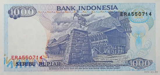 Werty71 Индонезия 1000 рупий 1992 UNC банкнота