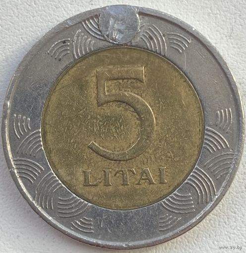 Литва 5 лит 1999 г.