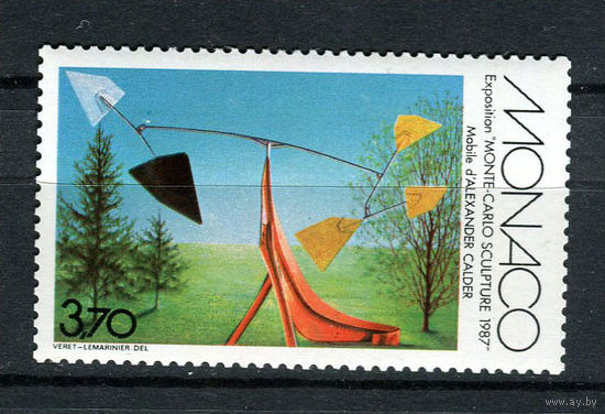 Монако - 1987 - Выставка скульптур, Монте-Карло - [Mi. 1807] - полная серия - 1 марка. MNH.