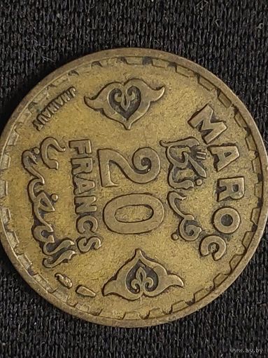 20 франков морокко 1952