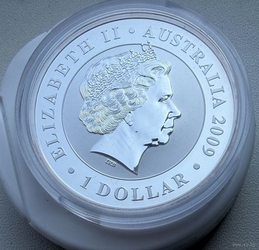 1 доллар 2009 г.   Елизавета 2.  КОАЛА.  СЕРЕБРО. 999 пробы   УНЦИЯ.