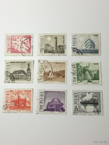 Польша 1966. Туризм. Полная серия