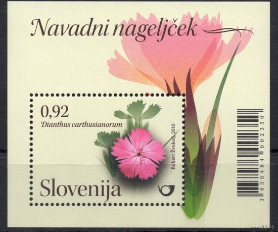 Словения 2010.Флора. Цветы блок (845)