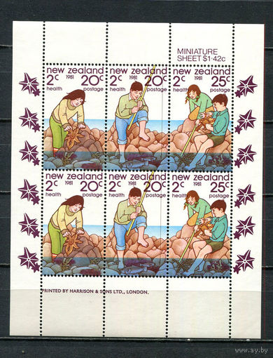 Новая Зеландия - 1981 - Здоровье - [Mi. 828-830] - полная серия - 1 малый лист. MNH.  (Лот 53HW)-TG3P30