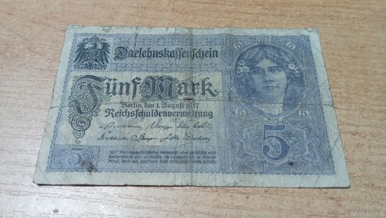 5 Марок 1917 года Германии *9778739
