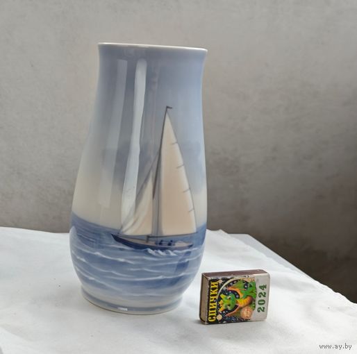Ваза Royal Copenhagen кораблик парусник