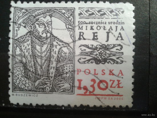 Польша, 2005, 500 лет со дня рождения поэта Николая Рея