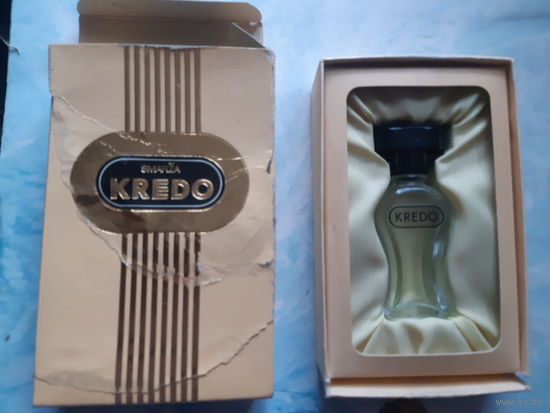 Коробка с флаконом от духов KREDO. Дзинтарс. Кредо. 1985 год