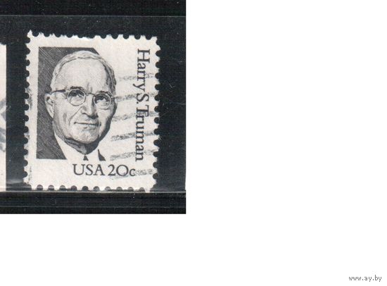 США-1984, (Мих.1676 А ) , гаш , Стандарт, Личности, Трумен (одиночка),(1)