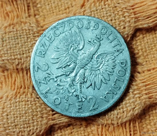 2 злотых 1934. Ядвига