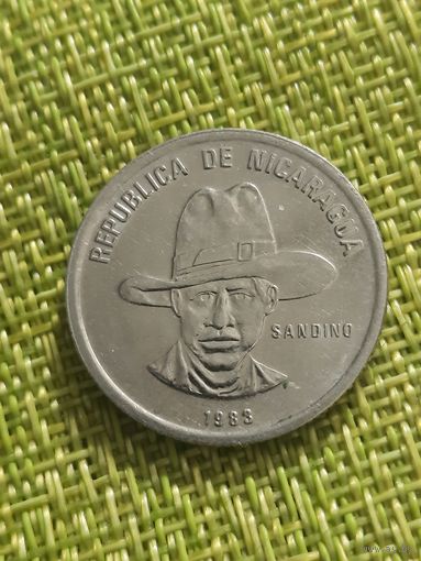 Никарагуа 50 сентаво 1983 г ( Аугусто Николас Сандино )