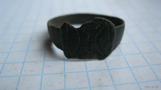 Перстень.Бронза, литье.