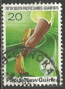 Папуа Новая-Гвинея. 5 лет Южно-Азиатским спортиграм. Гуам. 1975г. Mi#293.