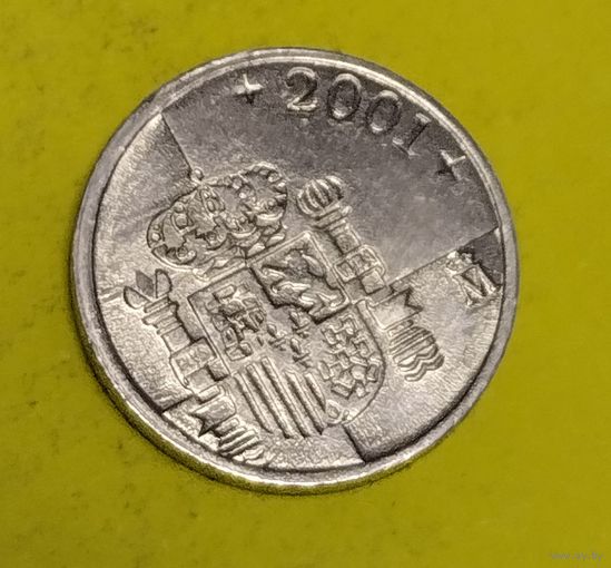 Испания 1 песета 2001