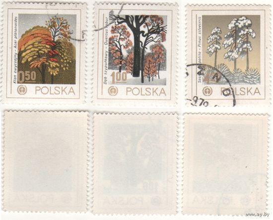 Польша 1978-09 2570-2573 3 марки из серии Охрана природы - деревья 0,50zl,1,00zl,4,20zl (a1-13 ТОРГ/ВАША ЦЕНА поштучно по запросу