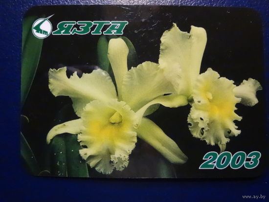 Календарик 2003 г.  ЯЗТА.