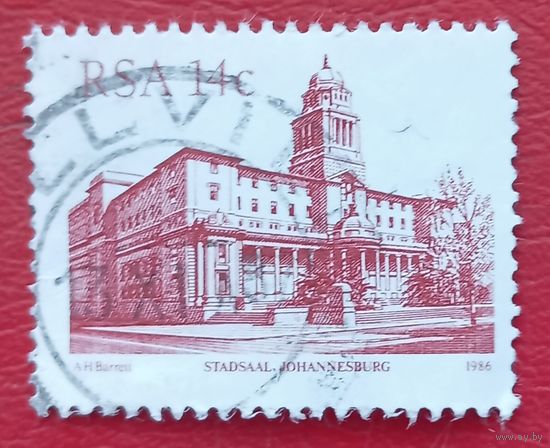 ЮАР, 1986 г., здание мэрии Йоханнесбурга, стандартный выпуск