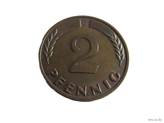 2 пфеннига 1968 G