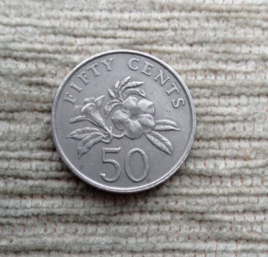 Werty71 Сингапур 50 центов 1987