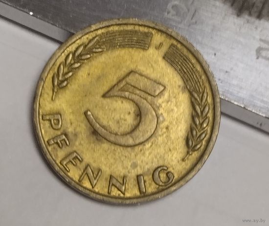 Германия 5 пфеннигов, 1950 джи