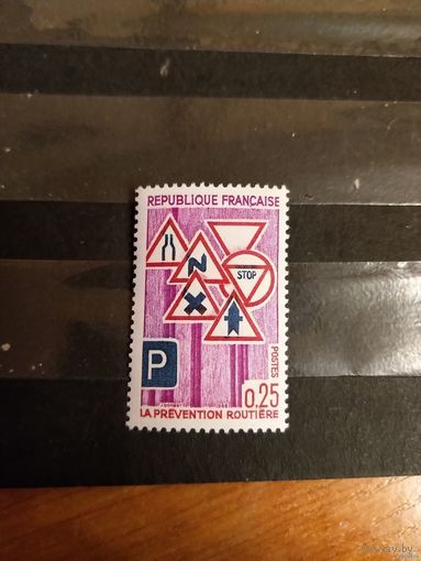 1968 Франция правила дорожного движения автомобиль чистая клей MNH** выпускалась одиночкой (4-1)