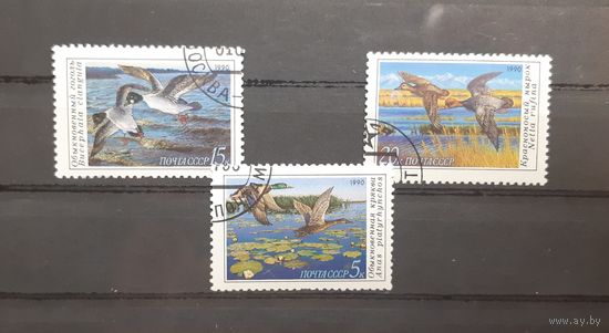 СССР. 1990 год. Фауна. Птицы. Утки