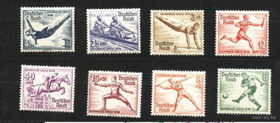 Спорт Олимпиада ОИ 1936 Берлин РЕЙХ Германия 8м *