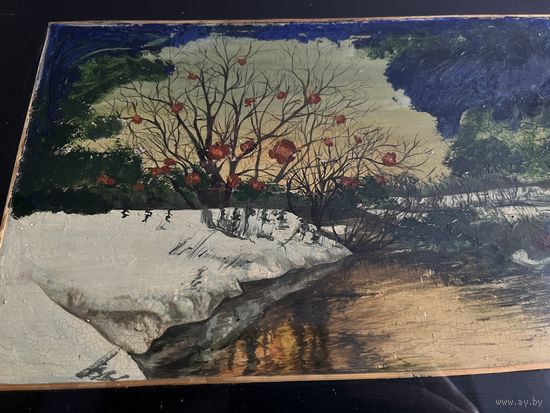 Картина в раме под стеклом 35х44см