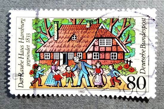 Марка Германия 1983 год 150 лет со дня основания Дома Раубе в Гамбурге