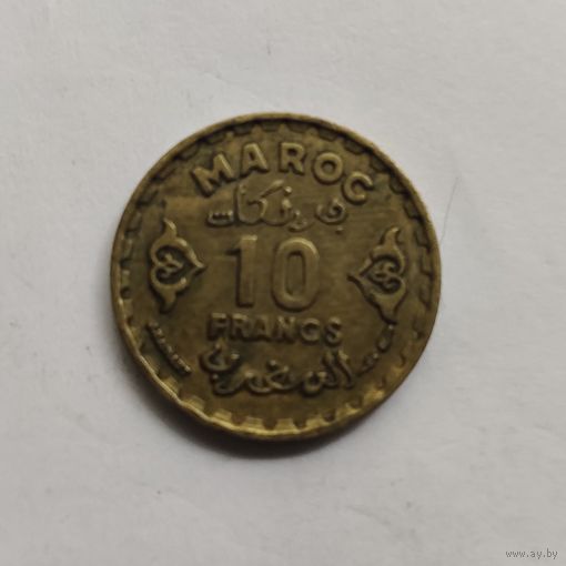 Марокко 10 франков 1371 (1952) г.