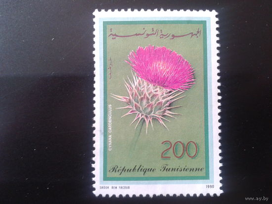Тунис 1990 цветы