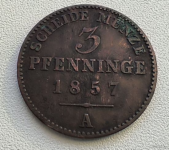 Пруссия 3 пфеннига, 1857 1-8-15