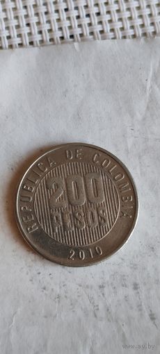 Колумбия 200 песос 2010