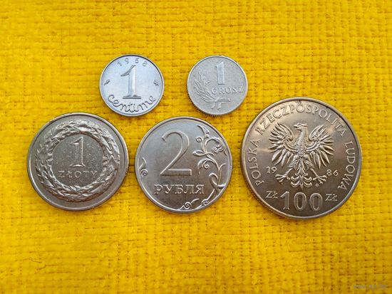 5 монет стран Европы
