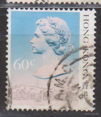 Королева Елизавета II Известные люди личности Гонконг 1987 год  лот 11