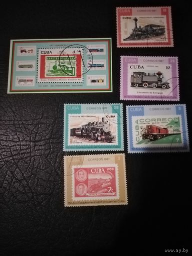 Куба. 1987г. Поезда.