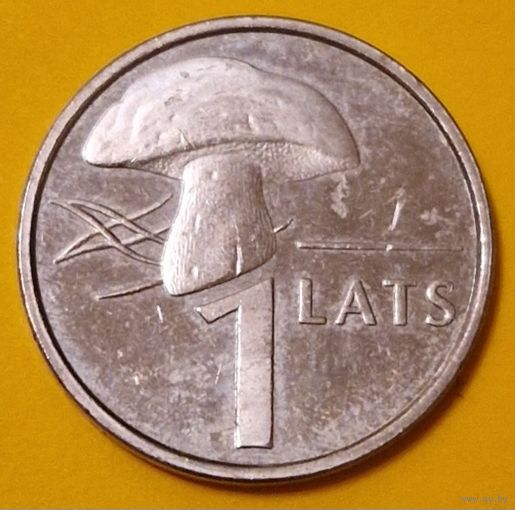 Латвия 1 лат 2004 Гриб