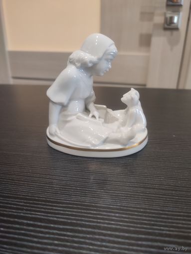 Статуэтка девочка учит медвежат rosenthal, германия