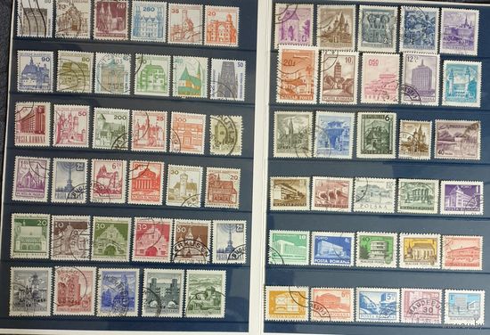 Набор гашеных марок разных стран