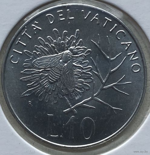 Ватикан 10 лир 1992 г. В холдере
