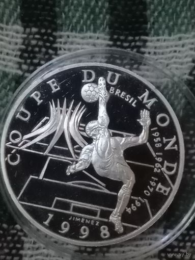 Франция 10 франков 1998 футбол чемпионат мира