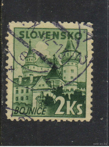Словакия Первая Респ 1941 Замки и крепости Бойницкий замок Стандарт #84